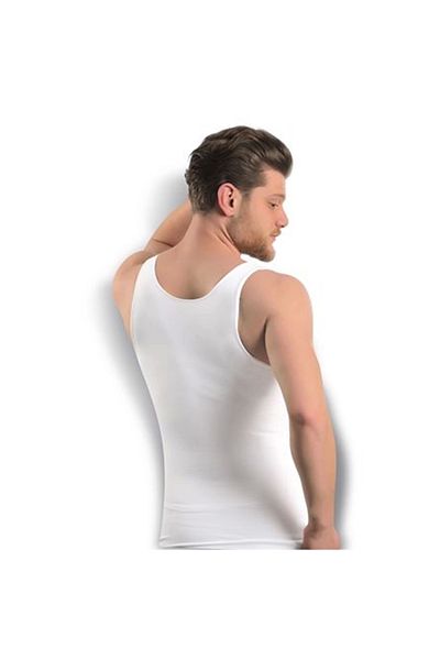 Narnuga Mi̇raxx White Men's Seamless Body Shaping Corset - 740