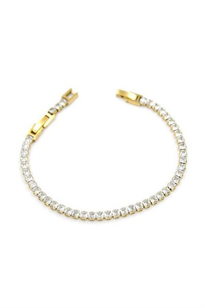 Angoravi Stoned Waterway Bracelet - Gold