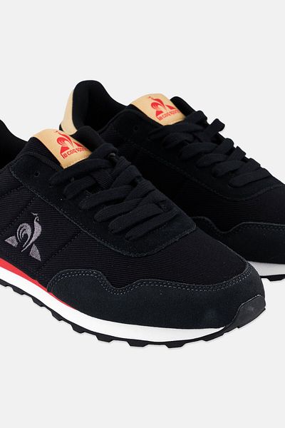 Le Coq Sportif Men Astra Twill Lace Up Casual Shoes, Black