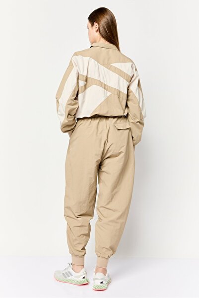 Reebok Women Sportswear Fit Long Sleeve Training Playsuits, Dark Tan