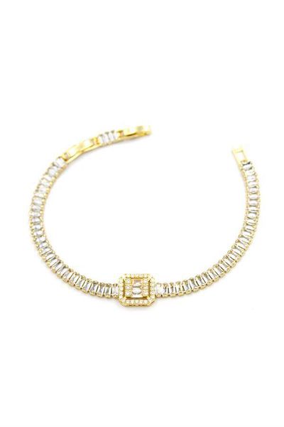 Angoravi Baget stone bracelet - gold