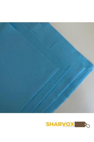 Sharvox Light Blue Colored Activity Felt Meter Thin Felt Fabric Activity Felt 1 Meter 100 cm X 100 cm