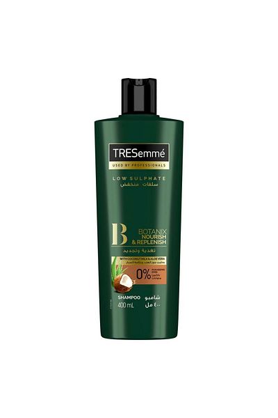 Tresemme Botanix Natural Nourish & Replenish Shampoo with Coconut Milk & Aloe Vera for Dry Hair 400