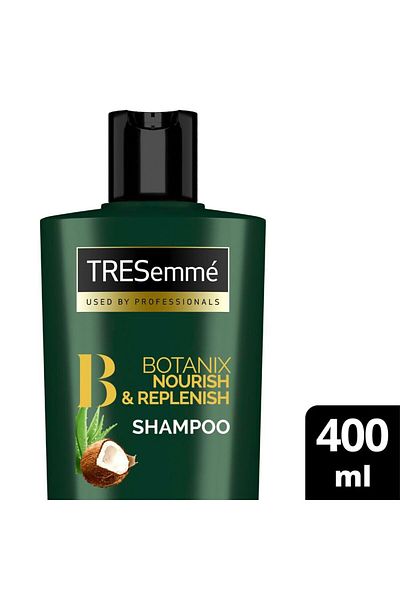 Tresemme Botanix Natural Nourish & Replenish Shampoo with Coconut Milk & Aloe Vera for Dry Hair 400