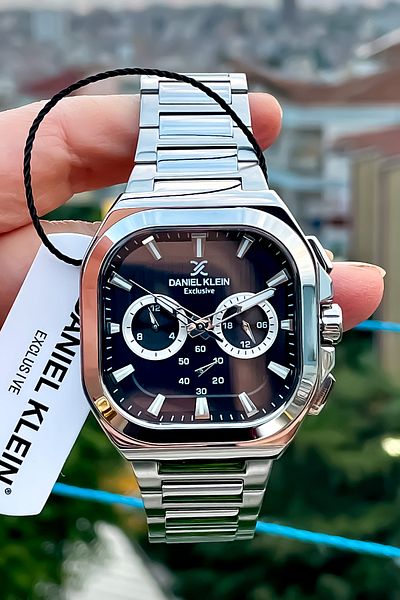 Daniel Klein Danıel Kleın Silver Color Men's Steel Wrist Watch with Bracelet Gift
