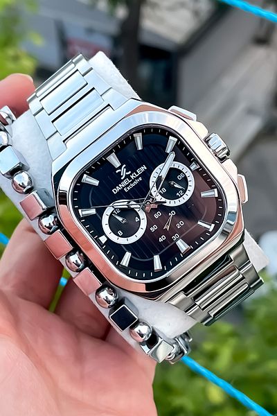 Daniel Klein Danıel Kleın Silver Color Men's Steel Wrist Watch with Bracelet Gift