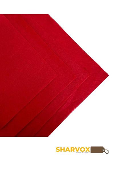 Sharvox Red Colored Activity Felt Meter Thin Felt Fabric Activity Felt Felt 1 Meter 100 cm X 100 cm