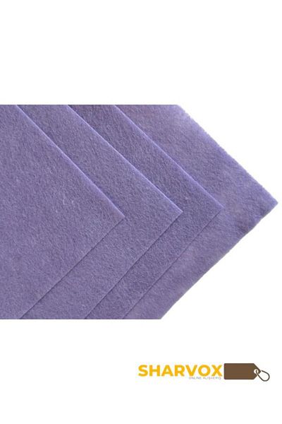 Sharvox Lilac Colored Activity Felt Meter Thin Felt Fabric Felt 1 Meter 100 cm X 100 cm