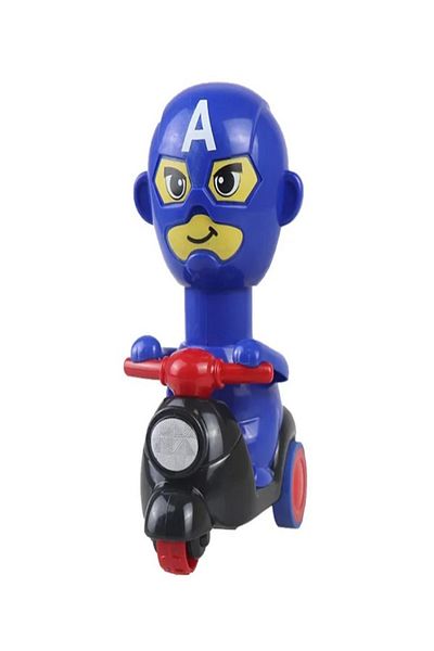 rexa Push & Go Cartoon Friction Car – Cute Inertia-Powered Toy Motorcycle for Kids