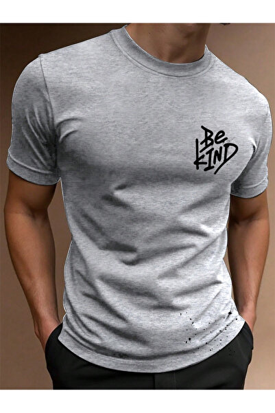 EFFRENATU Tricou pentru bărbați cu mânecă scurtă, cu decolteu, din bumbac imp...