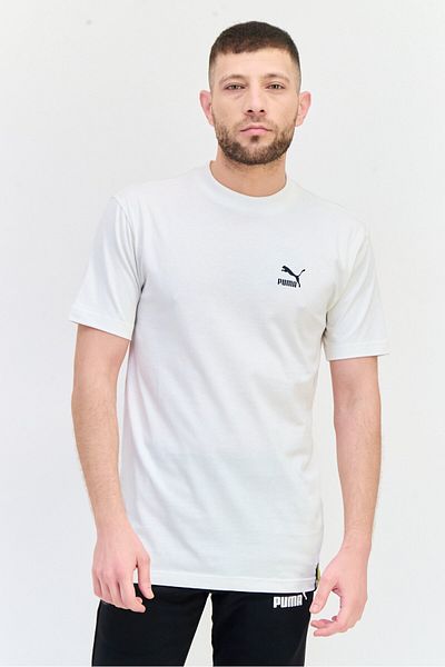 Puma Men Sportswear Fit Short Sleeve Outdoor T Shirt, White