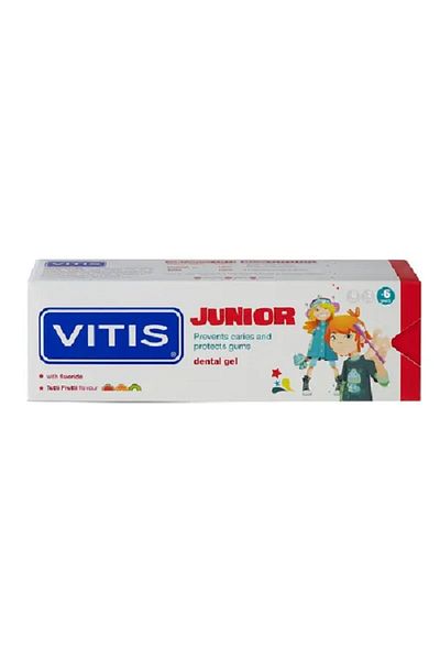 vitis JUNIOR DENTAL GEL WITH FLUORIDE 75ML