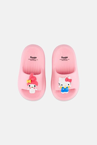 SANRIO Toddlers Girl Hello Kitty Slip On Slippers, Pink