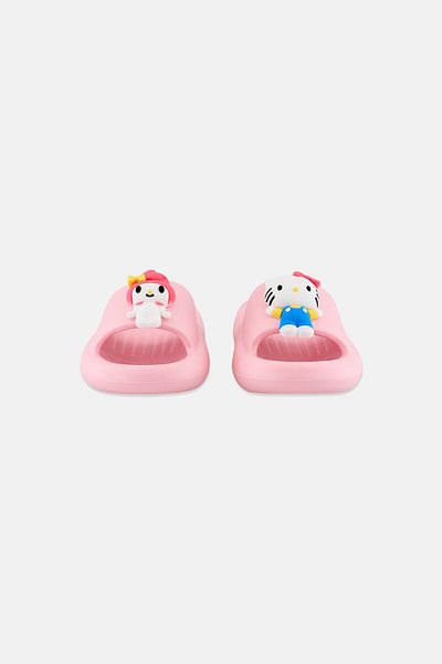 SANRIO Toddlers Girl Hello Kitty Slip On Slippers, Pink