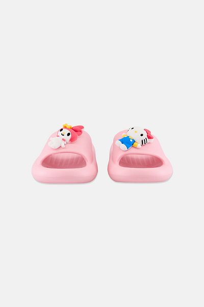 SANRIO Kids Girl Hello Kitty Slip On Slippers, Pink