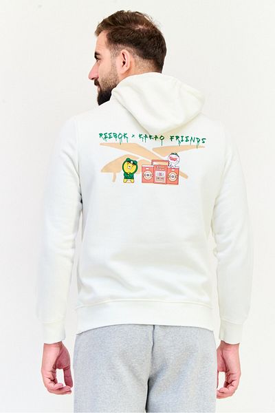 Reebok X Kakao Friends Men Sportswear Fit Long Sleeves Outdoor Hoodie, White