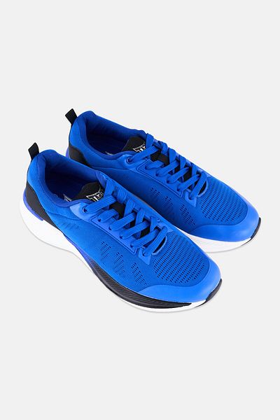 Tapout Men Lace Brand Logo Outdoor Shoes, Blue