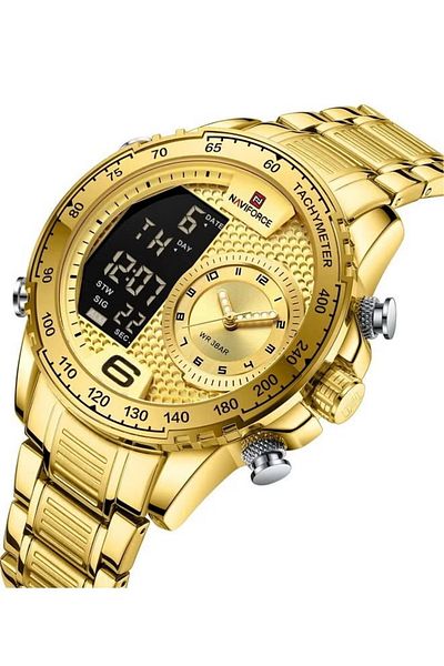Naviforce Men's Water Resistant Analog/Digital Watch