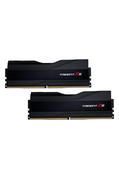 G Skill ذاكرة سطح المكتب Gskill Trident Z5 F5-6000j3040g32gx2-tz5k 64 جيجابايت (2X32 جيجابايت) Ddr5 6000 ميجا هرتز Cl30