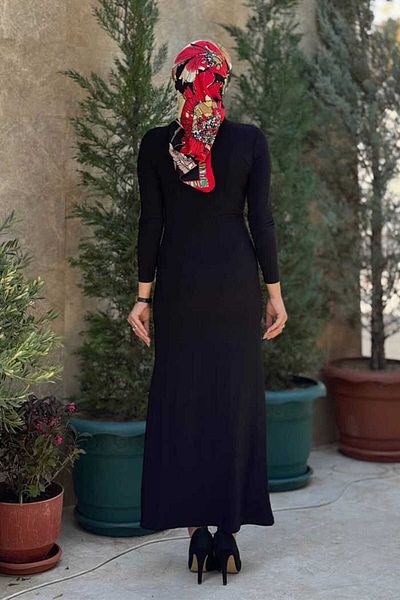 Bym Fashion Drawstring Detailed Sandy Dress 3970 Black