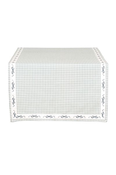 Clayre & Eef Light purple cotton tablecloth Bow 50*140 cm