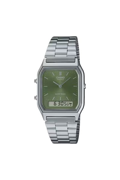 Casio CASIO Unisex Analog-Digital Green Dial Watch - AQ-230A-3AMQYDF