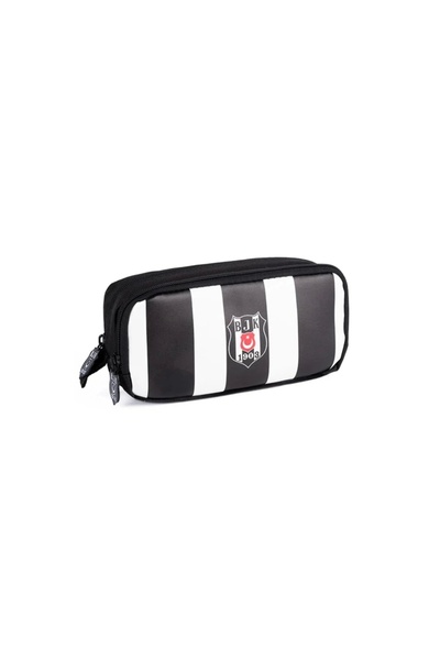 Beşiktaş ME BEKİR 24355 ΤΣΑΝΤΑ ΜΕ ΜΠΑΣΤΟ ΜΕ ΔΥΟ ΔΙΑΦΑΝΕΙΕΣ ΜΑΥΡΟ-ΛΕΥΚΟ ΡΙΓΕ