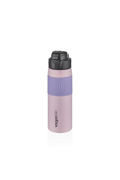 Vagonlife Lockable Steel Flask 031 580ml Pink Purple