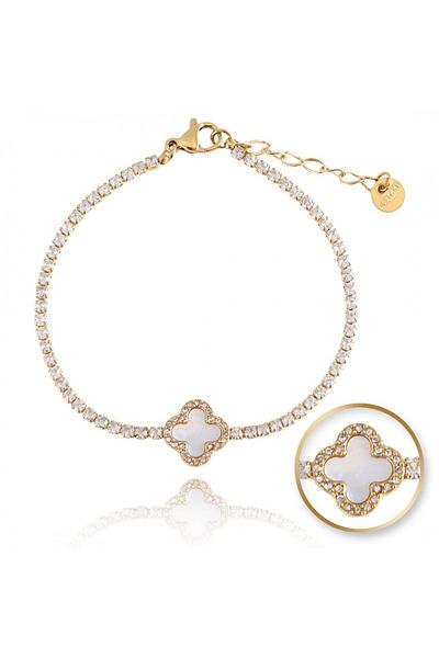 ECARLA Bracelet, surgical steel, gold plated, Ecarla, BST1512B