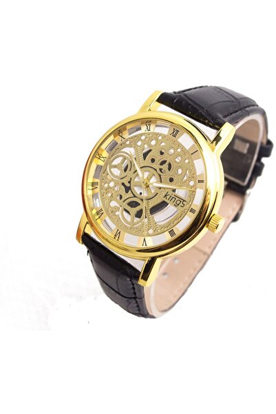 QUARTZ Ceas casual de damă Kings Lady negru-auriu