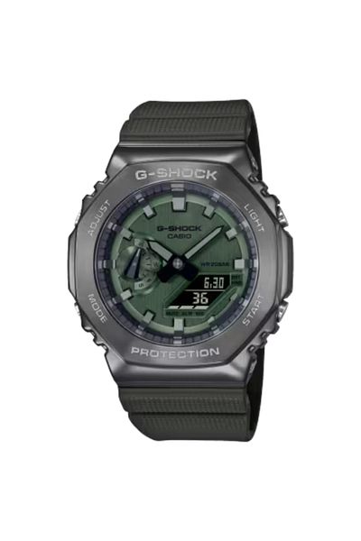 G-SHOCK G-SHOCK Men's Analog & Digital Green Dial Watch - GM-2100B-3ADR