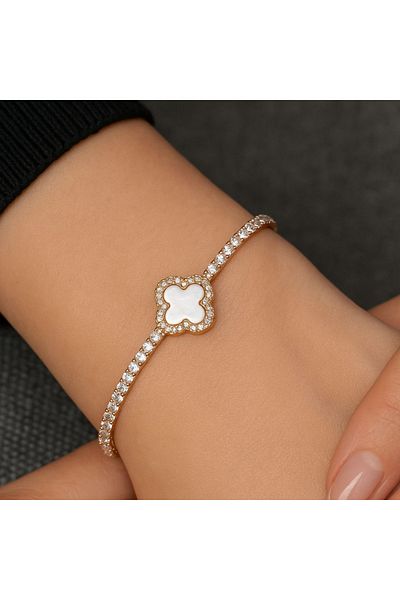ECARLA Bracelet, surgical steel, gold plated, Ecarla, BST1512B