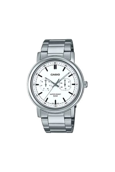 Casio CASIO Men's Analog White Dial Watch - MTP-E335D-7EVDF