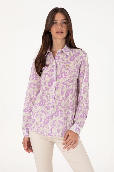 U.S. Polo Assn. Women's Lilac Long Sleeve Shirt 50299403-Vr034