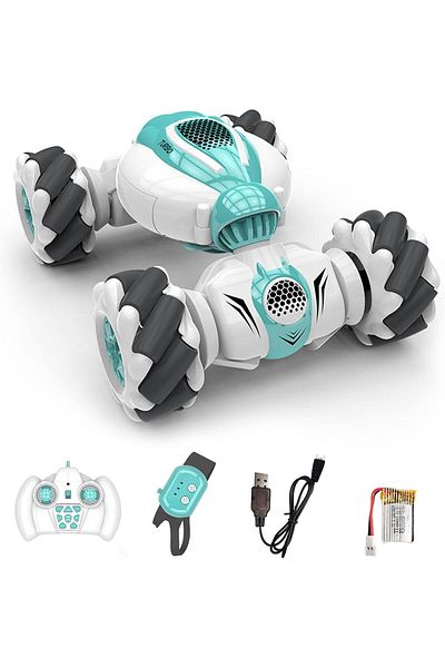 Lumely 2.4G Remote Control Stunt Car,Gesture Induction Drift Twist Deformed Off-Road Toy,360°Rotation