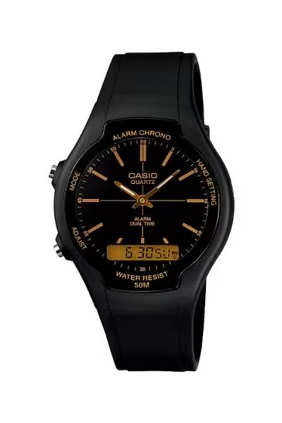 Casio CASIO Men's Analog-Digital Black Dial Watch - AW-90H-9E