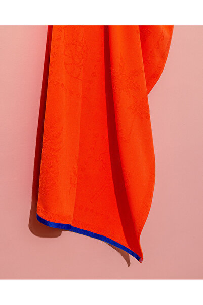 Madame Coco Πετσέτα θαλάσσης Sorle 100% βαμβακερή - Πορτοκαλί - 70x150 cm