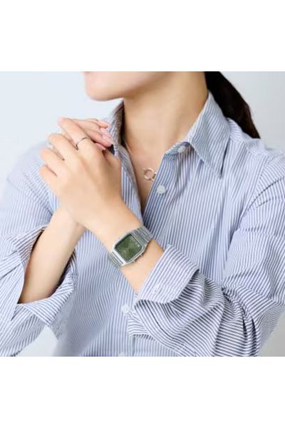 Casio CASIO Unisex Analog-Digital Green Dial Watch - AQ-230A-3AMQYDF