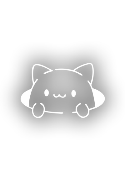 Reysa Tasarım Kedi Araba Stickeri 13x9 Cm Beyaz