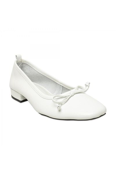 Mammamia D25Ya-810Z Daily White Women's Ballerinas