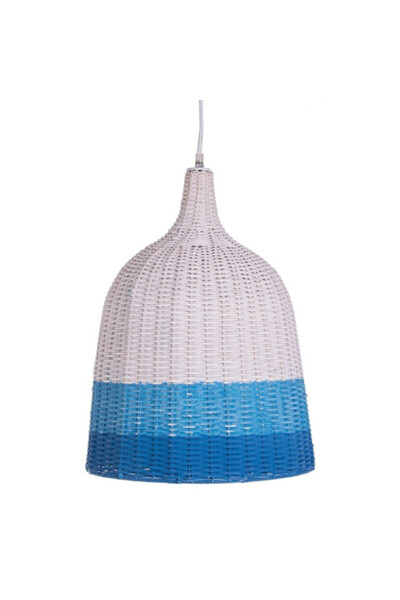 Bizzotto Λευκός και μπλε πολυέλαιος από ρατάν Sky, 40W, Ø 37 cm x 52 h