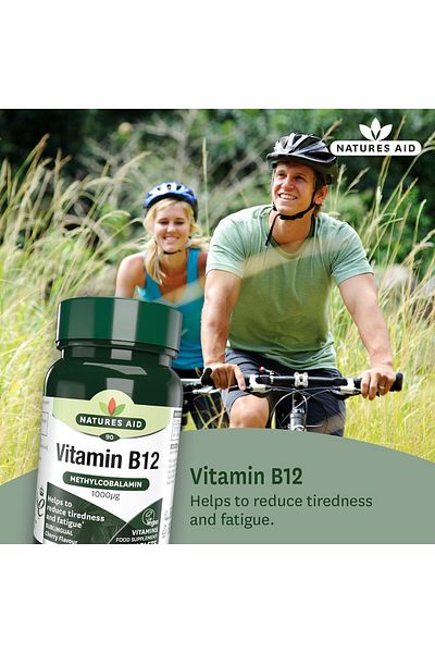 Natures Aid 1000Ug Sublingual Vitamin B12, 90 Tablets