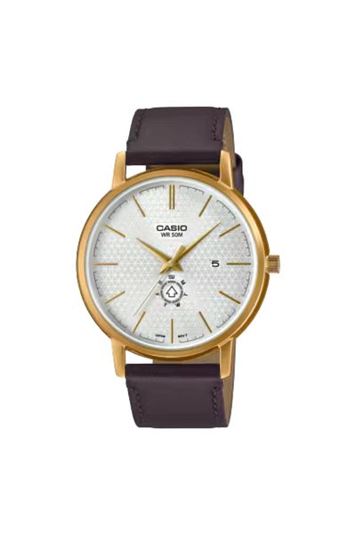 Casio Men's Analog White Dial Watch - MTP-B125GL-7AVDF