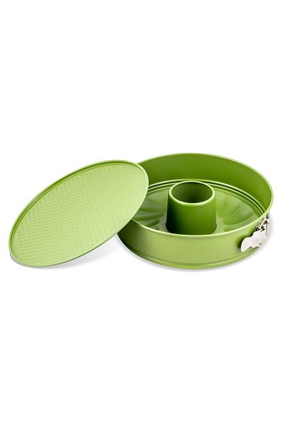 Zass Tavă pentru tort cu 2 baze detașabile ZASS Gourmet, ZG-BW 03, 26 cm, culoare verde