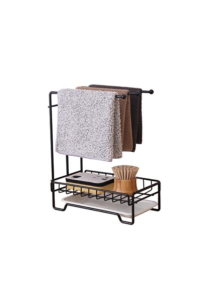 LIVIT Οργανωτής κουζίνας, Artima, μεταλλικός, μαύρος, 15 x 24 x 30 εκ.