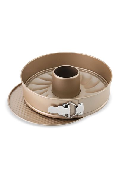 Zass Tavă pentru tort cu 2 baze detașabile ZASS Gourmet, ZG-BW 03, 26 cm, culoare bronz