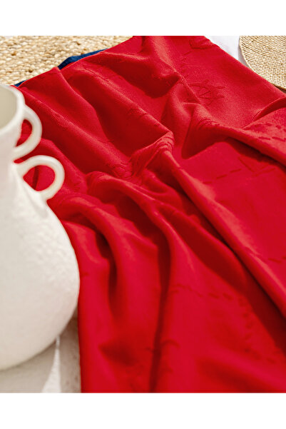 Madame Coco Πετσέτα θαλάσσης Pappier 100% βαμβακερή - Κόκκινη - 70x150 cm