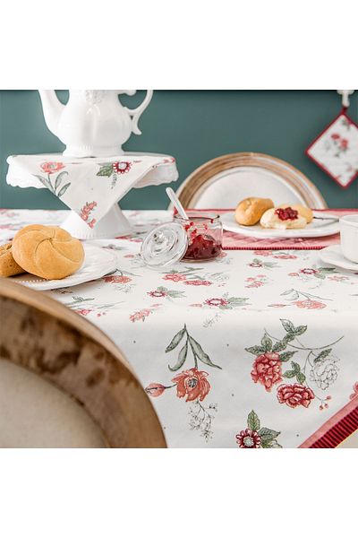 Clayre & Eef Cotton Tablecloth 150 cm x 150 cm