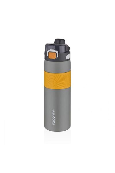 Vagonlife Vgn032 800ml Gray Steel Flask Single Lid Dual Use