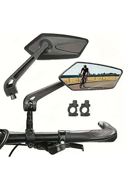 Asroya Bisiklet - Scooter Gidon Aynası - Dikiz Aynası Bisiklet Aksesuarı Bisiklet Ayna Scooter Ayna